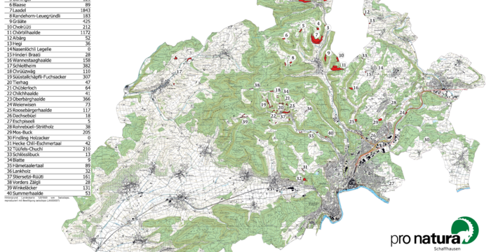 Übersichtskarte Schutzgebiete